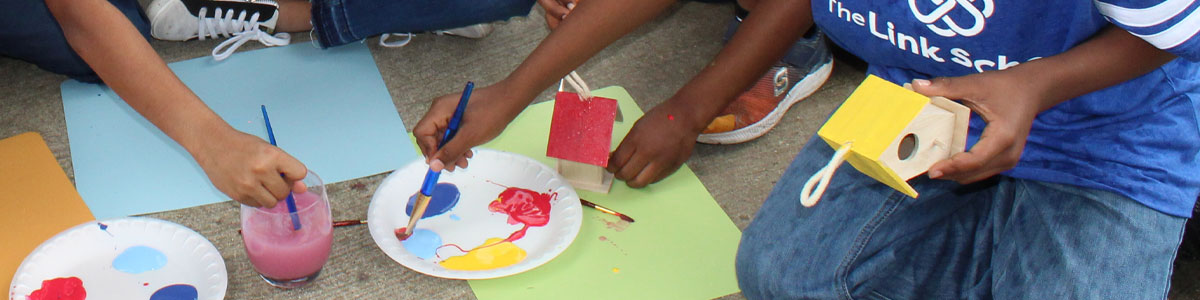 art students at the link school